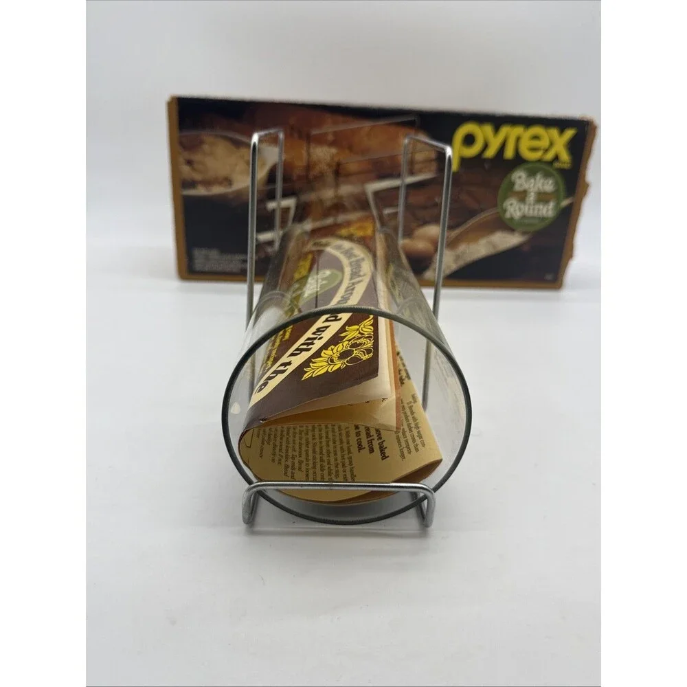 Vintage Pyrex Bake A Round Bread Maker-Item #990-Complete with Box